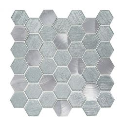 Emser Glitz - Fame Hexagon Glass & Metal Mosaic