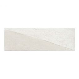 Emser Contra - White Slant 4" x 12" Porcelain Wall Tile