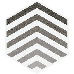 Emser Bauhaus - Arrow 9"x 10" Hexagon Wall & Floor Tile