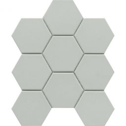 Emser Source - Gray 3" Hex Porcelain Mosaic