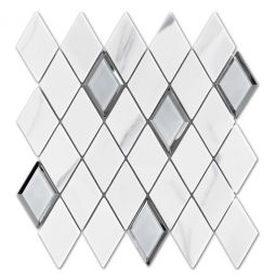 Emser L'Amour - White Diamond Recycled Glass Mosaic