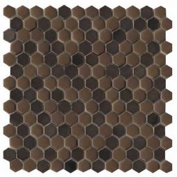 Emser Confetti II - Bronze Hexagon Porcelain Mosaic