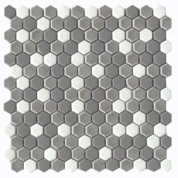 Emser Confetti II - Freddo Blend Hexagon Porcelain Mosaic