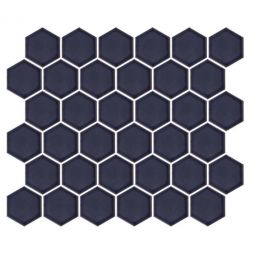 Emser Savvy - Navy 2" Hexagon Porcelain Mosaic