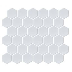 Emser Savvy - White 2" Hexagon Porcelain Mosaic