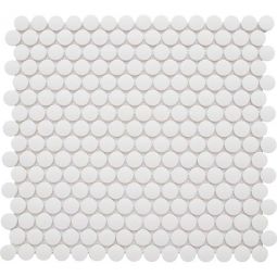 Emser Rezone - White Penny Round Porcelain Mosaic
