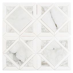 Zio Wright Windows - Late Mist Stone Mosaic