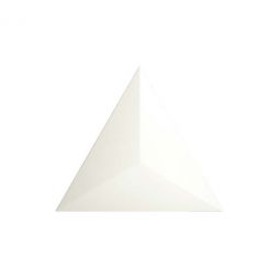 Symmetry Bone Matte 3D Pyramid Ceramic Tile