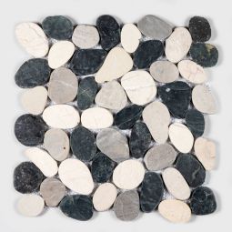 Shaved Pebbles - Deco 12" x 12" Mosaics