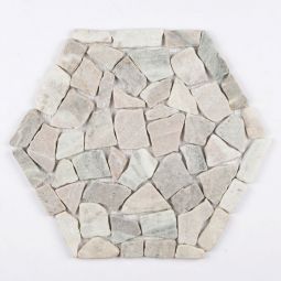Hexagon Pebbles - Fantasy Cove Pebble Mosaic