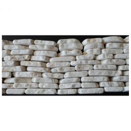 Marble Chip Pebbles - Kuta White 4" x 11" Standing Stone