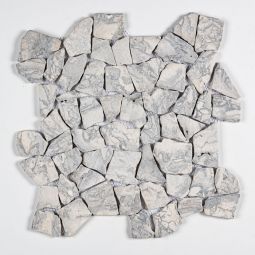 Marble Chip Pebbles - Luna 12" x 12" Mosaics