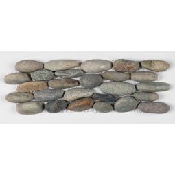 Natural River Pebbles - Olive Mix 4" x 11" Standing Stone