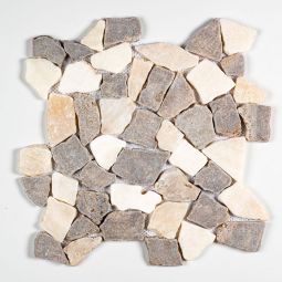 Marble Chip Pebbles - Palomino 12" x 12" Mosaics