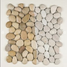 Jumbo Pebbles - Tan Pebble Mosaic